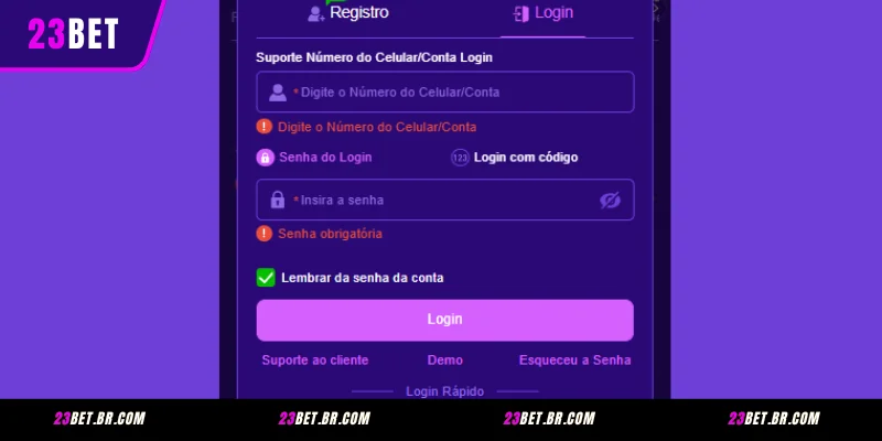O Processo para 23BET Entrar é Simples e Fácil de Entender