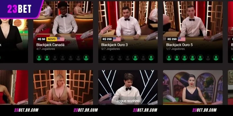 Visão Geral do Lobby Ezugi Jogo Ao Vivo no 23BET