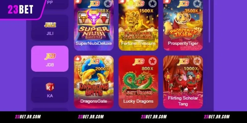 Visão Geral sobre JDB Slot na 23BET